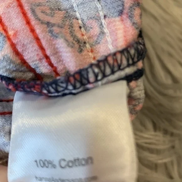 Hanna Andersson fine wale corduroy floral ribbon trim pull on skirt 130cm - Picture 3 of 8